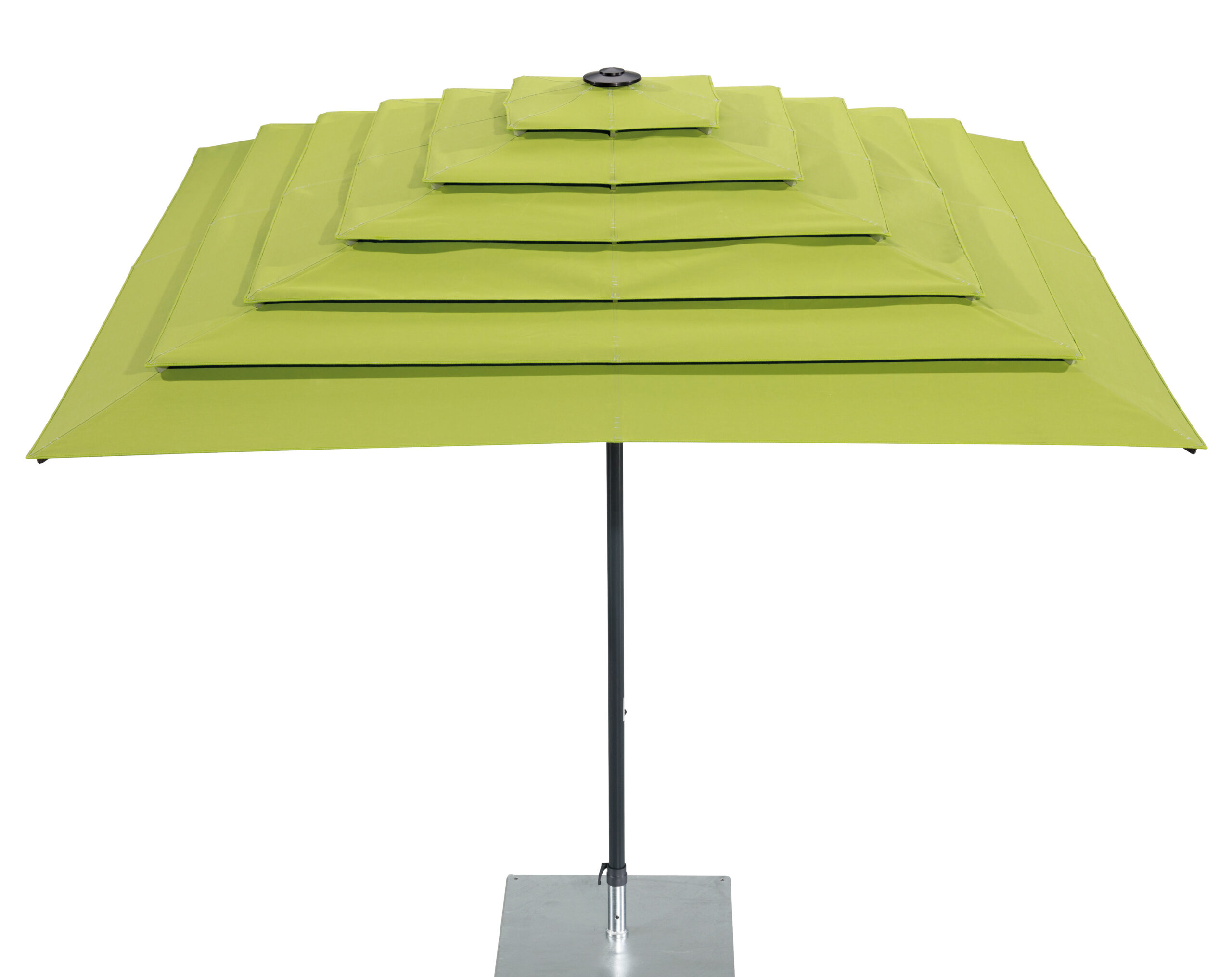 MAY_FILIUS_quadratisch_3x3m_ohne_Volant_Pagode_lindgruen_Draufsicht