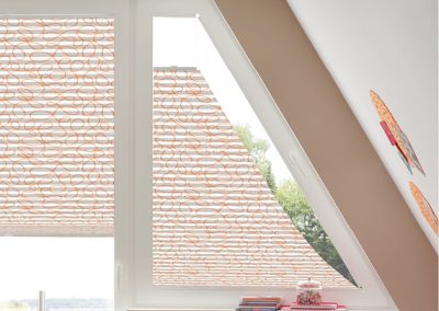 Hitzeschutz Plissee für Vieleck-Fenster