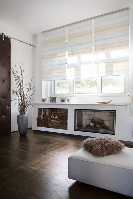 Doppelrollos Berlin – Perfekter Sicht- und Sonnenschutz für Wohnzimmerfenster Moderne Doppelrollos als stilvoller Sonnen- und Sichtschutz für Wohnzimmerfenster in Berlin.