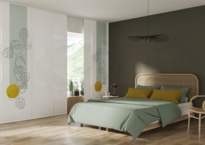 Flächenvorhänge Berlin – Stilvolle Raumgestaltung im Schlafzimmer mit Tessa-Design