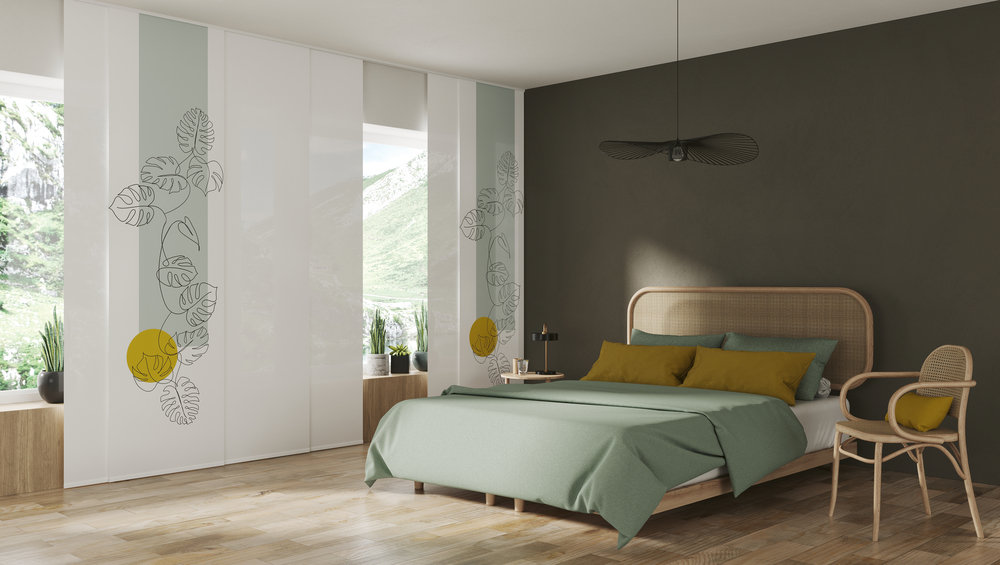 Flächenvorhänge Berlin im Schlafzimmer – stilvolle und funktionale Fensterdekoration