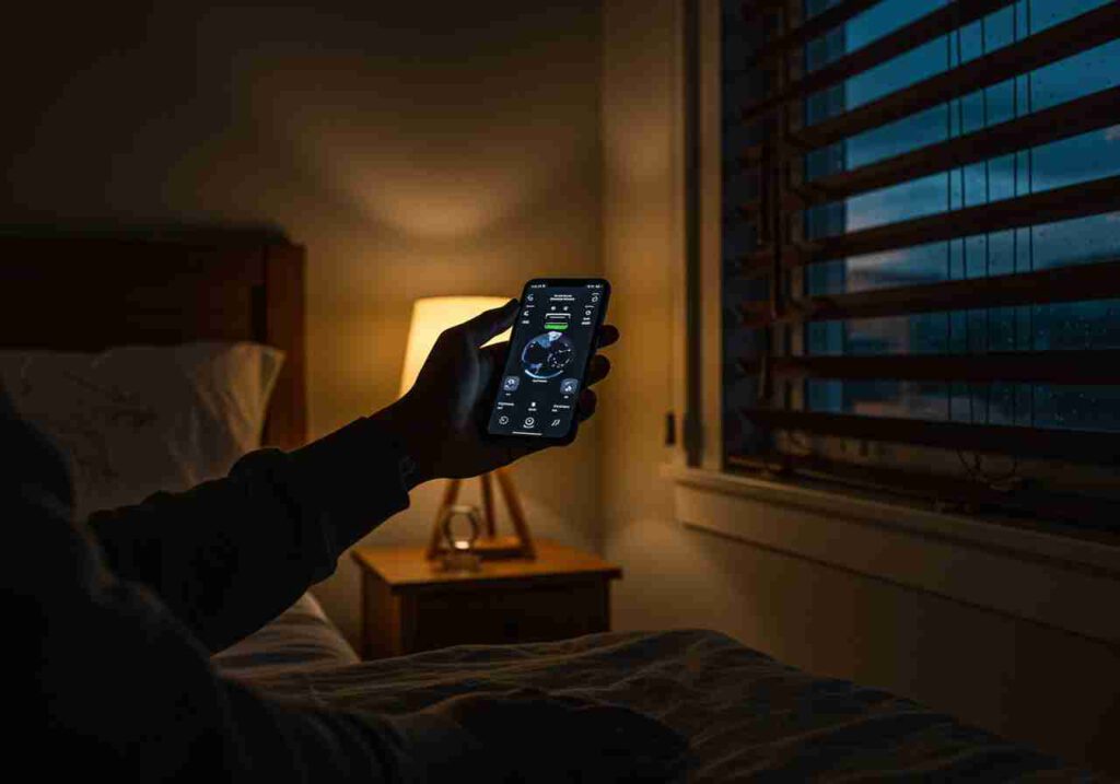 Steuerung smarter Jalousien über eine Smartphone-App