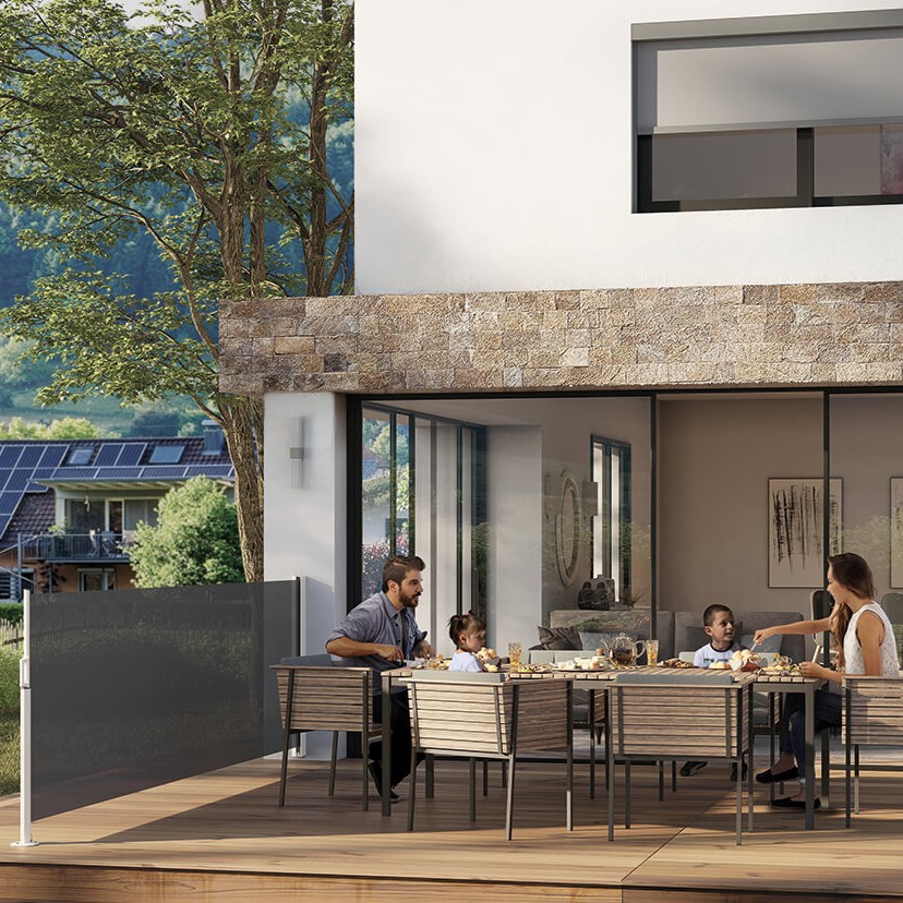 Seitenmarkisen in Berlin – effektiver Schutz vor Wind und neugierigen Blicken auf der Terrasse